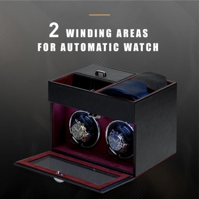 Taiyu Single Head 2 Slot Kotak Jam Tangan W142 With Led Terlaris 100 % Original