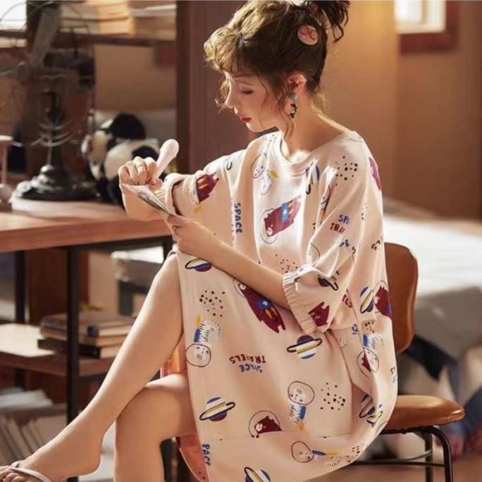 SETELAN BAJU KAOS DASTER COUPLE PIYAMA BAJU TIDUR PASANGAN SUAMI ISTRI JRS