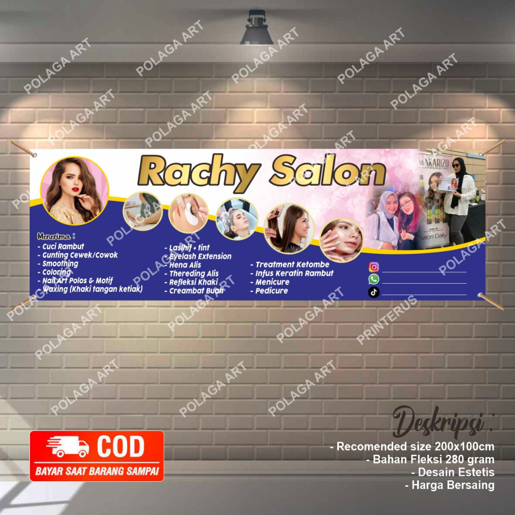 AMBIL Promonya Sekarang  BISA COD >> spanduk banner toko kosmetik toko kecantikan toko salon kecanti