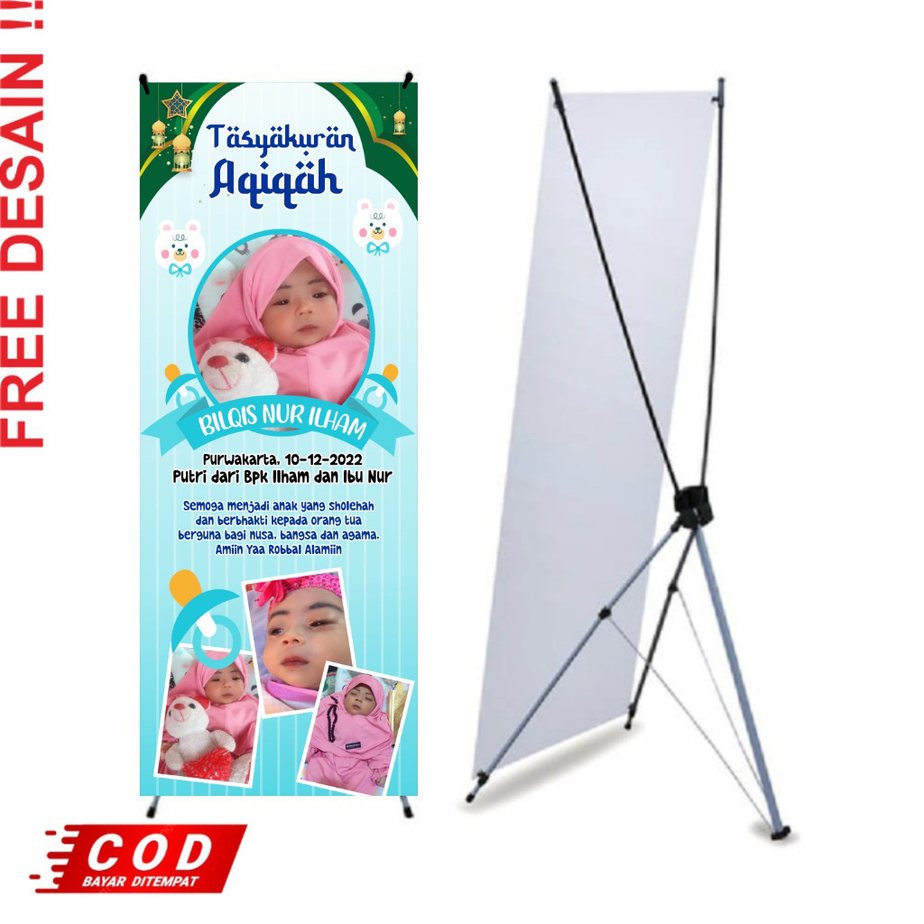 Spanduk Banner Syukuran Aqiqah Bayi – Kelahiran Bayi, Terlaris & Bisa Bayar di Rumah