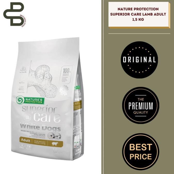 Grosir Natures Protection Superior Care White Dog Lamb Adult 1,5 Kg Freshpack