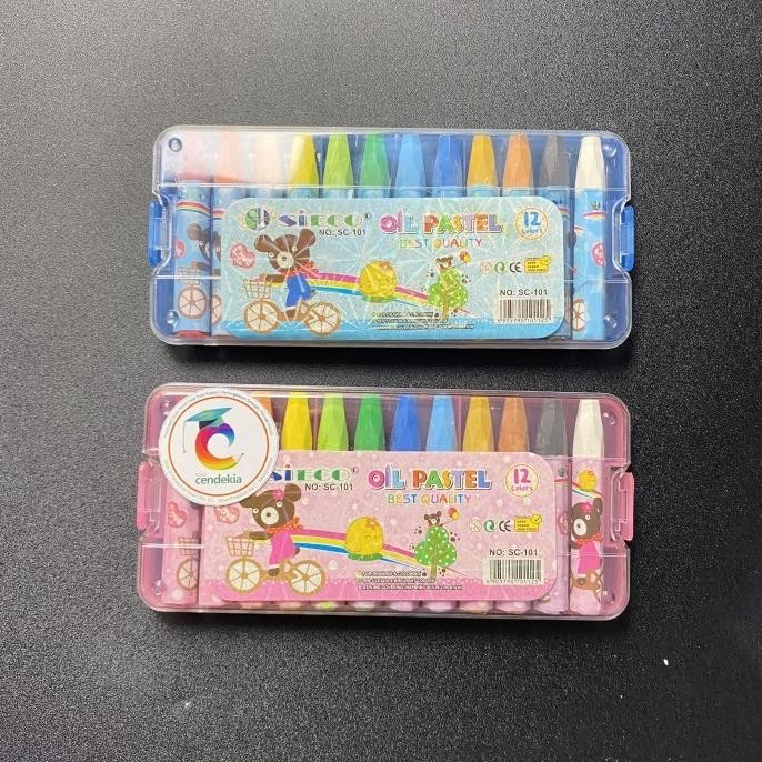 

~~~~~] Crayon / Krayon / Oil Pastel SIECO SC-101 12 warna