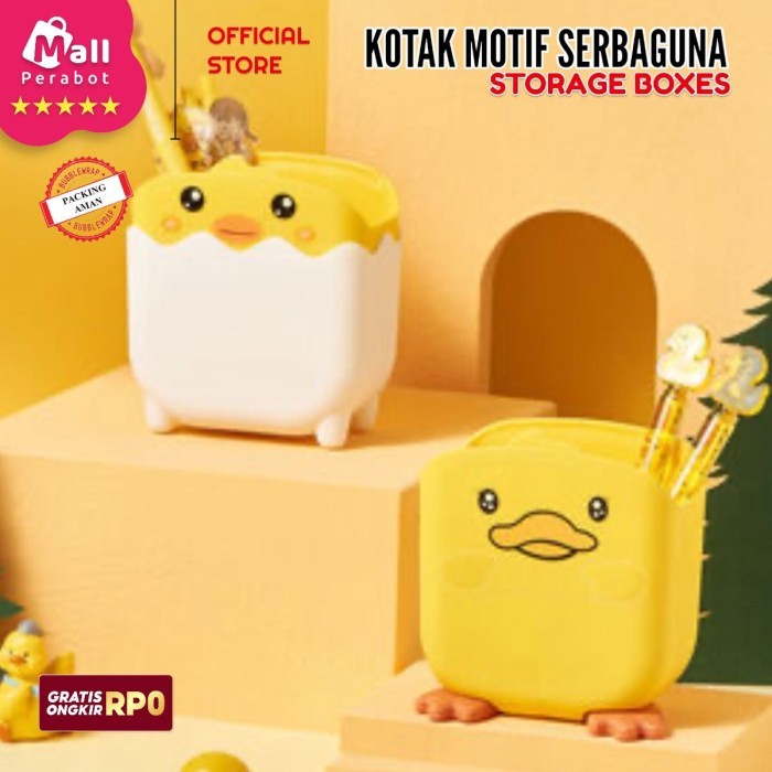 

Mall Perabot Tempat Pensil & Pulpen Karakter Kotak Pensil Desktop Multifungsi Pen Holder