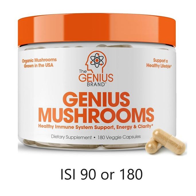 

Genius Mushrooms for Immune Energy Mental Clarity Cordyseps Lions Mane ___chioma