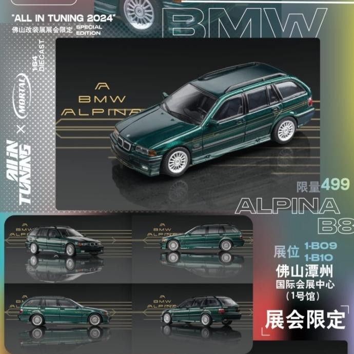 Murah Mortal 1/64 Bmw E36 Alphina Bb Green