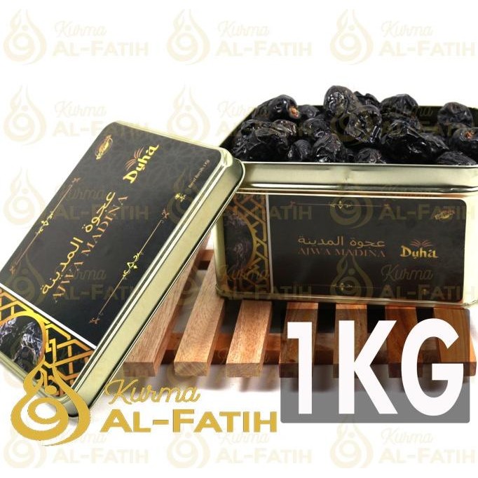 

Kurma Ajwa KALENG 1 KG Ajwa Aliyah Madinah Kurma Nabi Kemasan Exclusiv [terbaik]