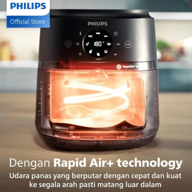 Philips Digital Air Fryer 2000 Series Low Watt 4.2 Liter Na220/00 - Airfryer 4,2L Na220 Valecia_Stor