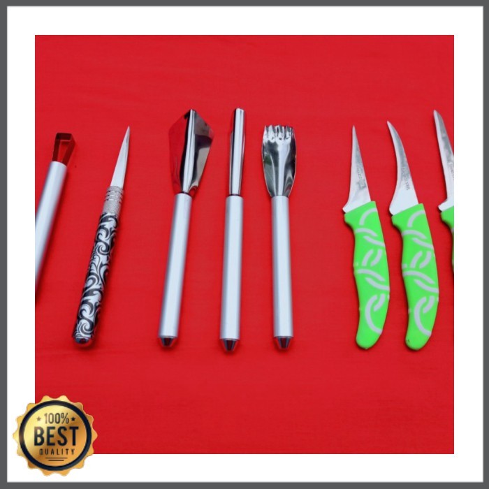 

Promo pisau ukir buah settpisau garnish sett Berkualitas
