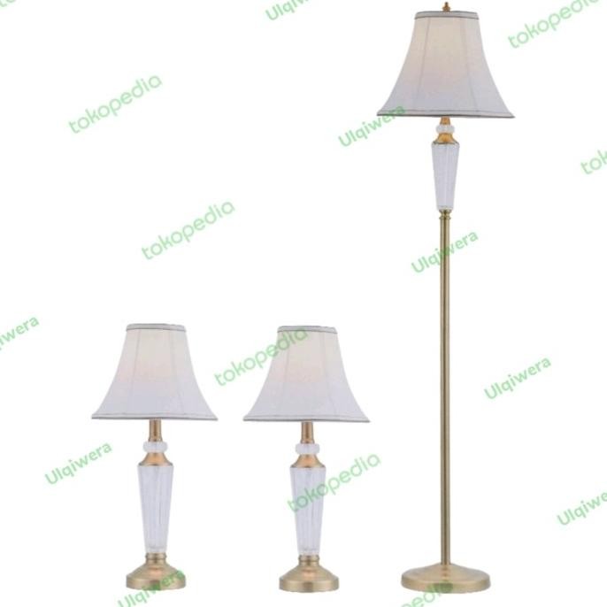 Eglare Set 3 Pcs Lampu Meja Dan Lantai Circle E27 Againstore3