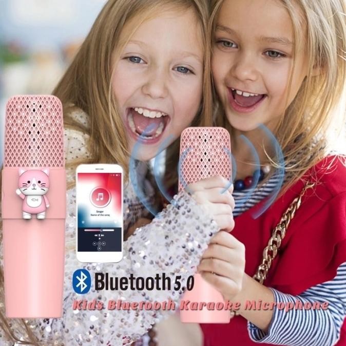 Kids Cute Microphone Speaker (bluetooth connect ke HP) Terlaris