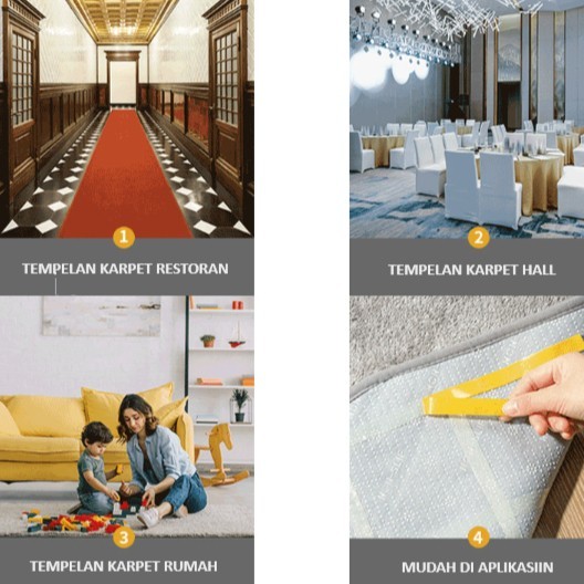 

Double Tape Kain Mesh Lem Dua Sisi Tanpa Bekas Isolasi Selotip Solatip Perekat Dekorasi Karpet