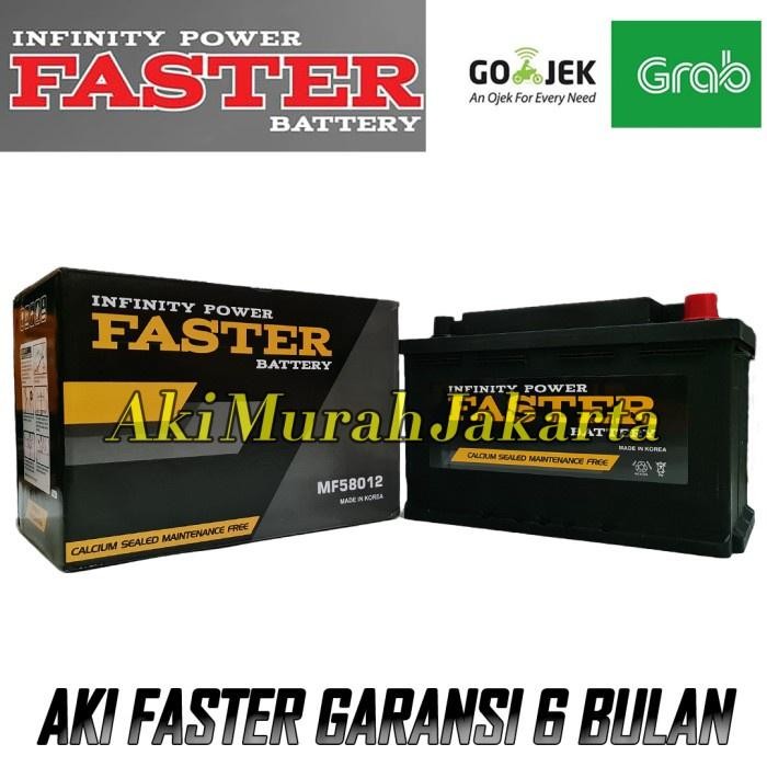 Aki Mobil Toyota Fortuner Vrz Diesel 58012 Faster Aki Kering 12V 80Ah