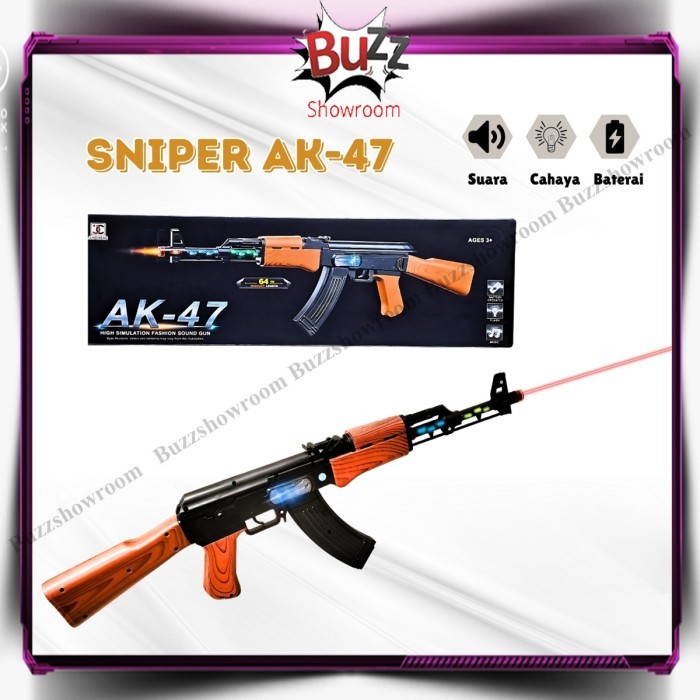 Tembakan Anak Sniper AK47 Mainan Pistol Senjata Infrared AK 47