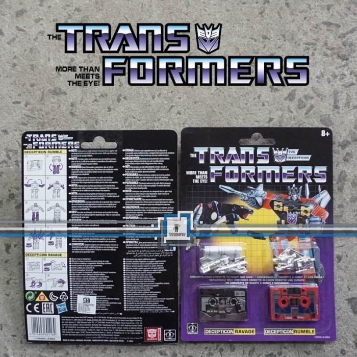 Terhemat Transformers Vintage G1 - Ravage And Rumble Kaset Soundwave Encore