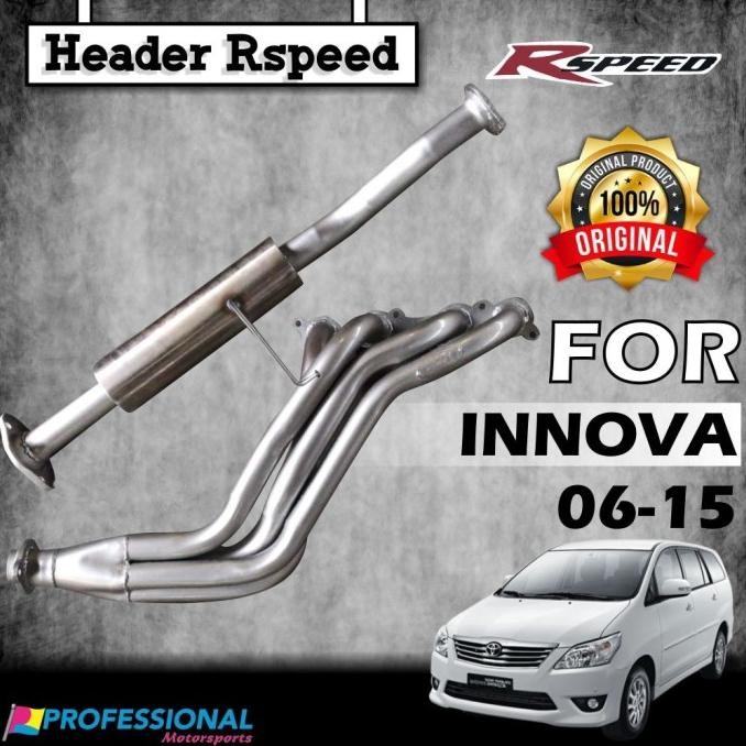 Knalpot Muffler exhaust HEADER Rspeed T. Innova Bensin 06-15
