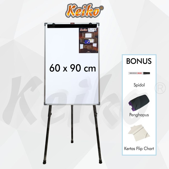 

TERLARIS! Flip Chart / Flipchart / Papan Presentasi Non Magnet Keiko 60 x 90 cm