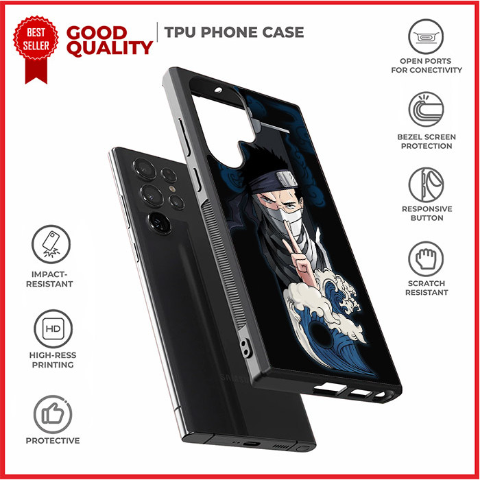 Case Casing Samsung S25 S24 S23 S22 S21 S20 Ultra Plus FE Zabuza sword black AE1324 Custom NB1