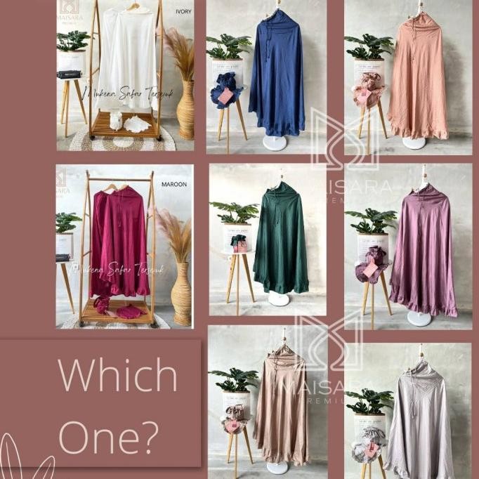 mukena safar parasut maisara premium telekung dewasa Terlaris