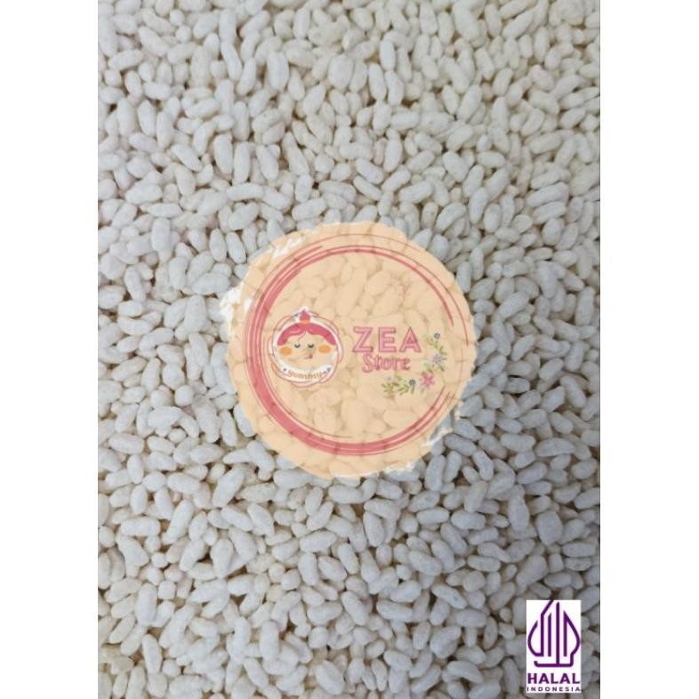 

Rice crispy oval putih / Beras Putih / Bubble crumb