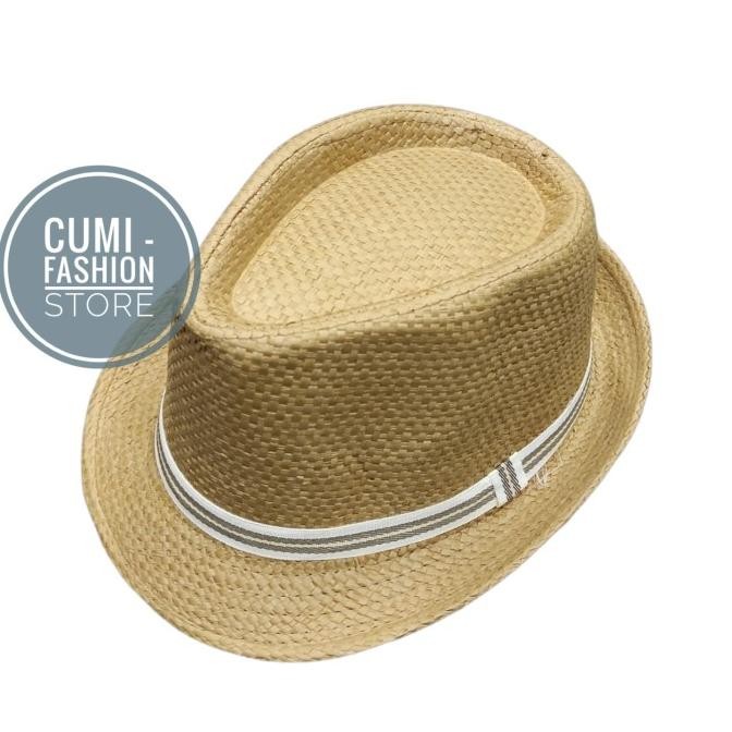Topi Fedora Hat Pria Wanita Dewasa Import Coklat