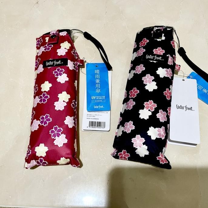 Ori jepang payung lipat pipih uv merk waterfront KOS