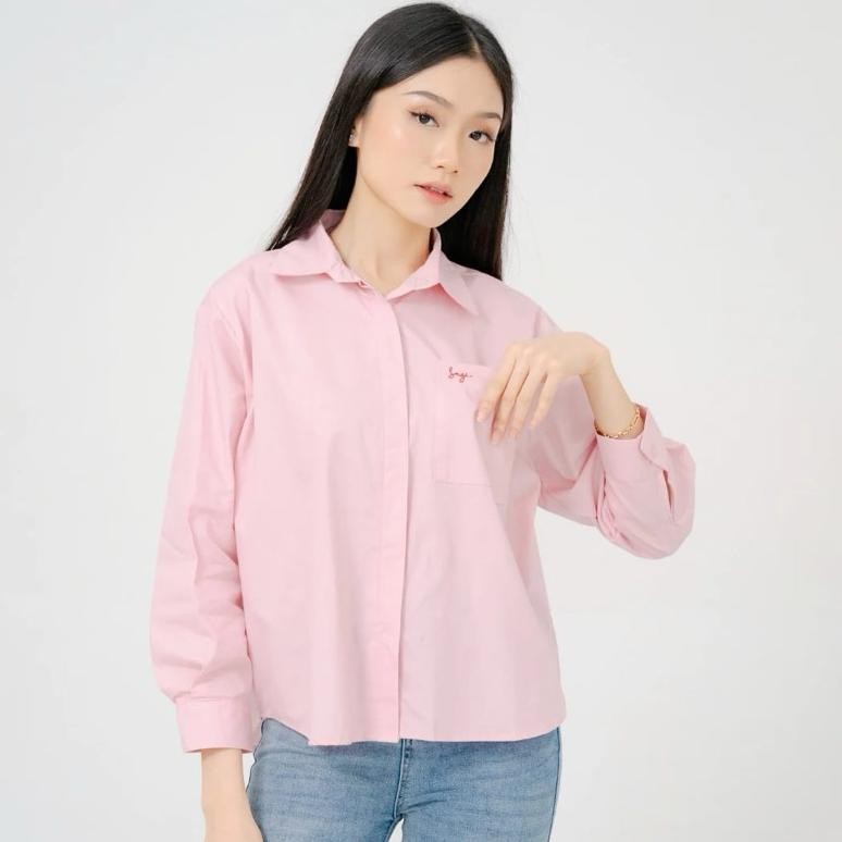 mit sugi label - sugi shirt kemeja katun poplin bordir