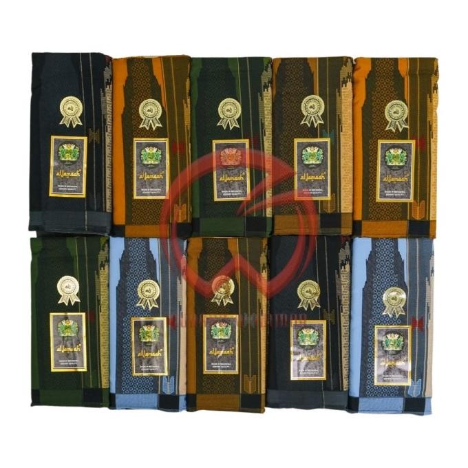 Terbaru | Grosir 10 Pcs Sarung Samarinda Al-Jamaah Motif 9178