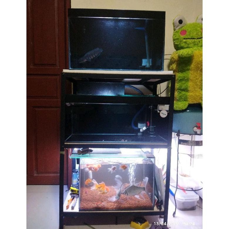 GIOR RAK SERBAGUNA P70CM L40CM T100CM / RAK AQUARIUM / RAK SUSUN BESI / RAK BESI