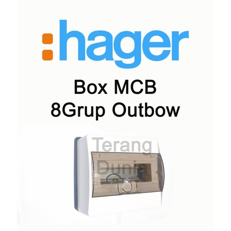 Hager Box MCB 8Grup Outbow Tempel Box MCB Hager 8 Group Outbow
