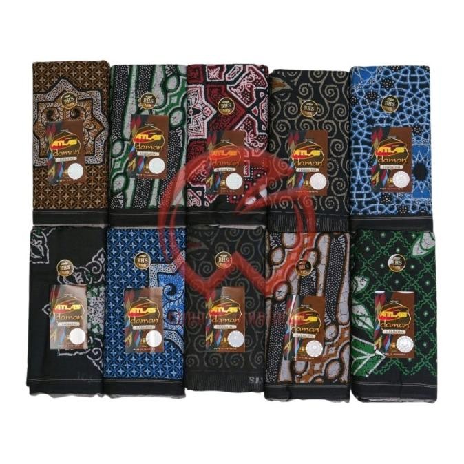 Grosir 10 Pcs Sarung Atlas Idaman 555 Harmoni motif BHS BATIK