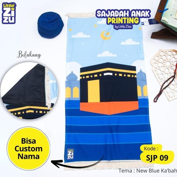 Terbaru | Sajadah Anak Printing Custom Nama