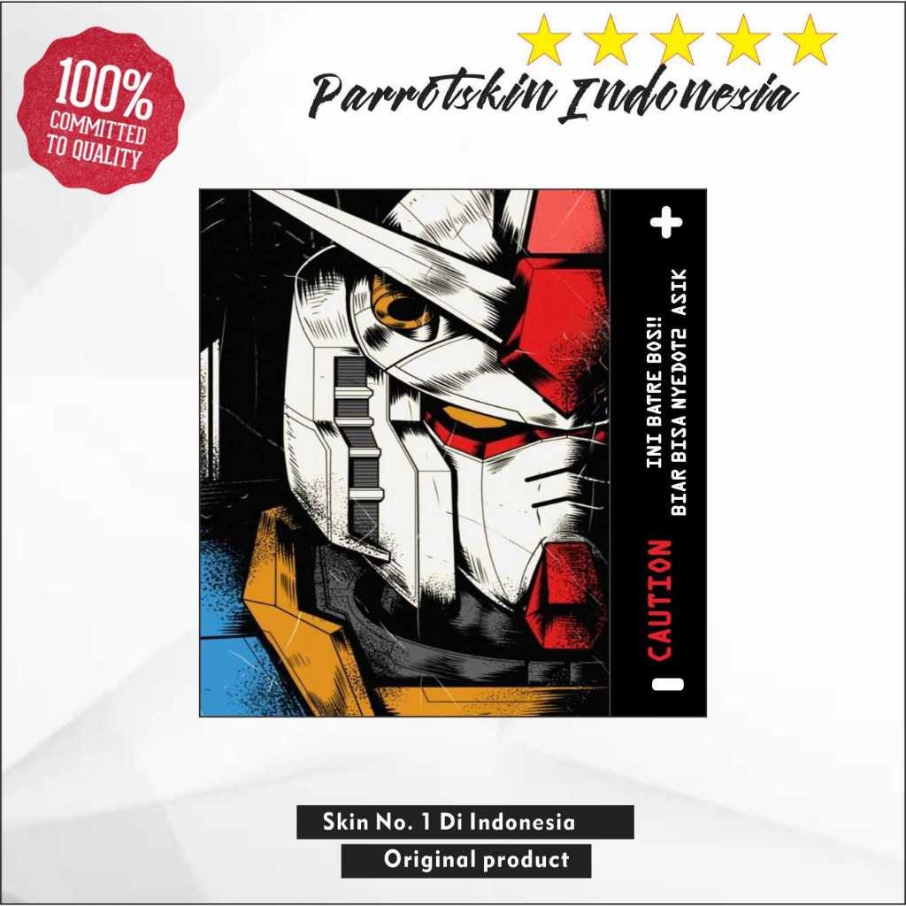 

*PromoTerjangkau* Warp Batre 18650 21700 Gundam Edition Garskin Wrap Stiker Premium / X Casing Case COD
