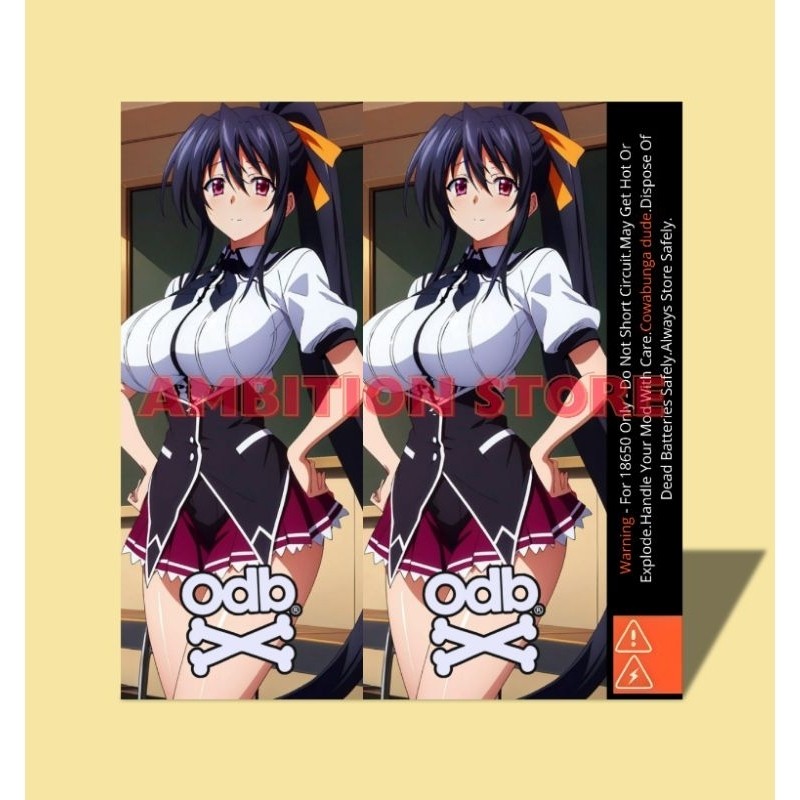 

*PromoTerjangkau* Ambitionstore Stiker Wrap Baterai 18650 Rias Gremory Series Pelindung Dan Penghias Untuk Segala Merek Garskin Premium / X Casing Case COD