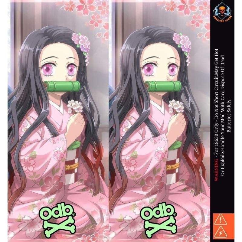 

*PromoTerjangkau* Ambitionstore Stiker Wrap Baterai 18650 Nezuko V1 Series Pelindung Dan Penghias Untuk Segala Merek Garskin Premium / X Casing Case COD