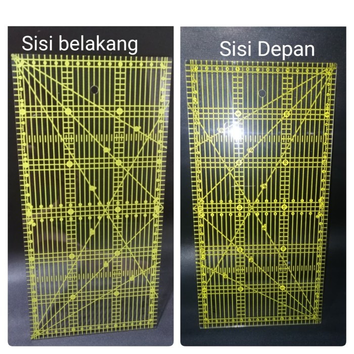 

Quilting Ruller / Penggaris Bahan - Penggaris Quilting TOYO 15 x 30 cm