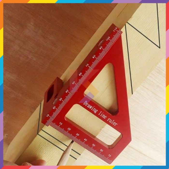 

Penggaris Siku Segitiga Siku Multi-Angle Woodworking Ruler - TO992