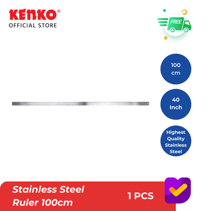

HOT SALE! KENKO STAINLESS STEEL RULER / Penggaris Besi 100CM