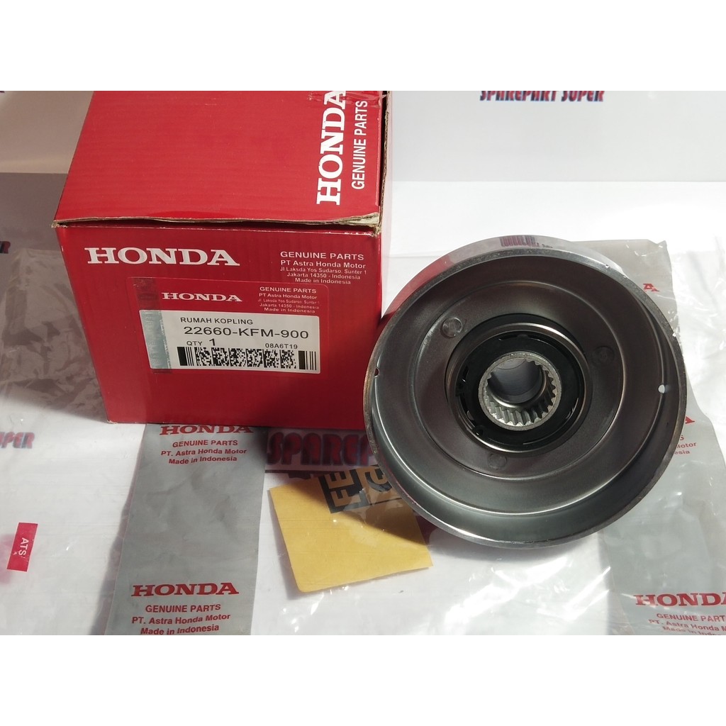 Lonceng Assy Supra Fit New Part KFM, Rumah Kopling Assy Motor Honda Supra Fit New