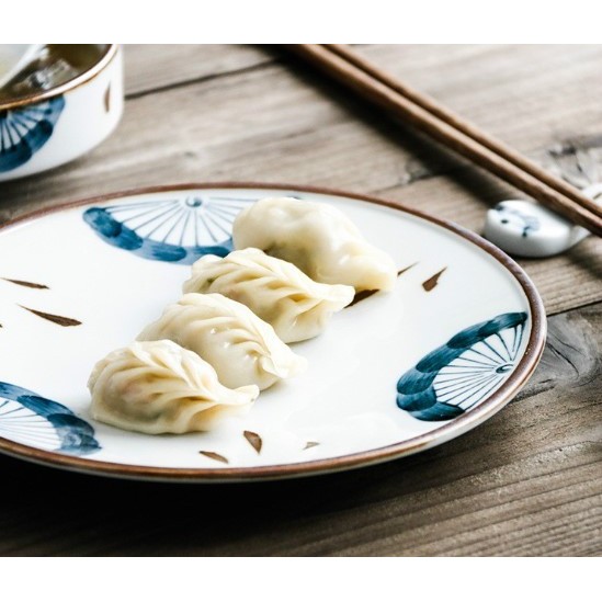 Set Piring Saji Keramik Motif Piring Makan