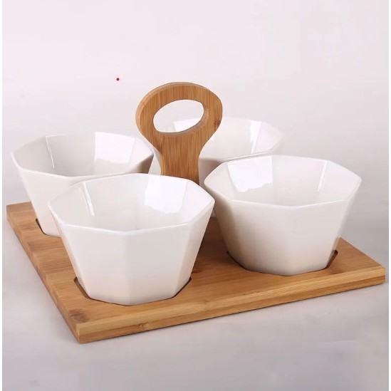 Set Mangkuk Saji Keramik Estetik Serving Tray Piring Saji