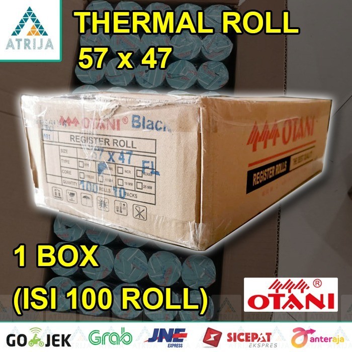 

PROMO! 1 BOX (100 Pcs) Otani 57x47 Kertas Thermal Roll Struk Kasir 57 x 47