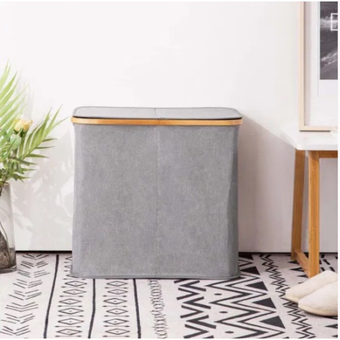 Keranjang Laundry Besar Tertutup Keranjang Baju Keranjang Pakaian Laundry Basket