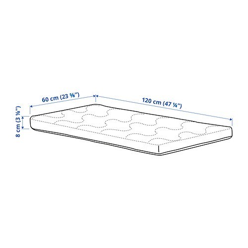 Kasur Matras Busa Untuk Ranjang Tidur Bayi 60X120X8 Cm