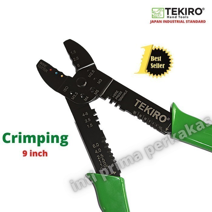 Tekiro Five way deluxe crimping tool 9" / tang skun / tang crimping