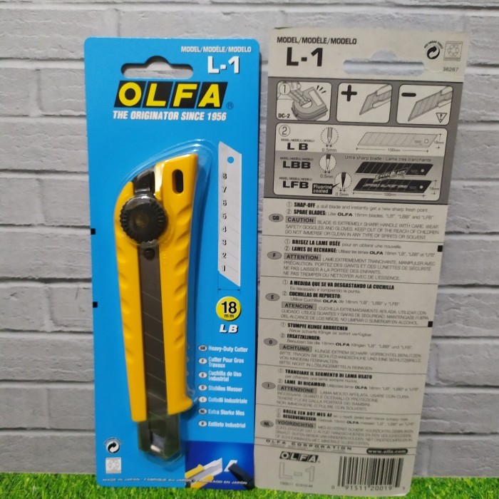 

Pisau Cutter 18mm L-1 Olfa Snap Off Blade Cutter
