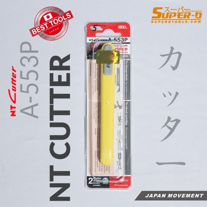 

NT Cutter A-553P Mata Kater Tajam Blade 30D Made in Japan Original