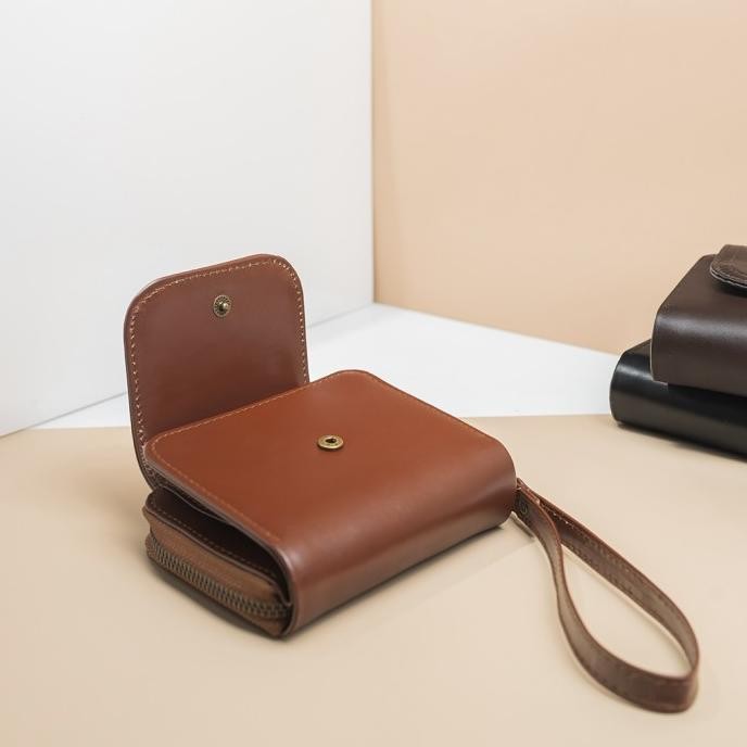 Kenes Leather Dompet Kartu Wanita Kulit Asli BONIA Pullup - Free Grafir Nama