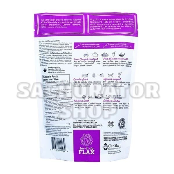 

FEEFIFO FEE FI FO FLAX MILLET GOLDEN ROASTED FLAX BLUEBERRY FLAX SEED