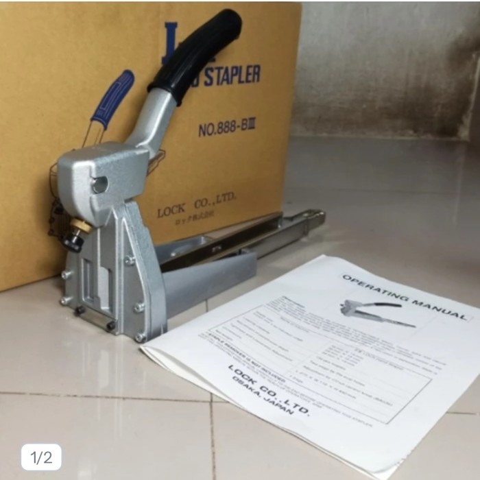 

Lock Hand Stapler 15mm ORI JAPAN Alat steples Karton Kardus Lock Hand