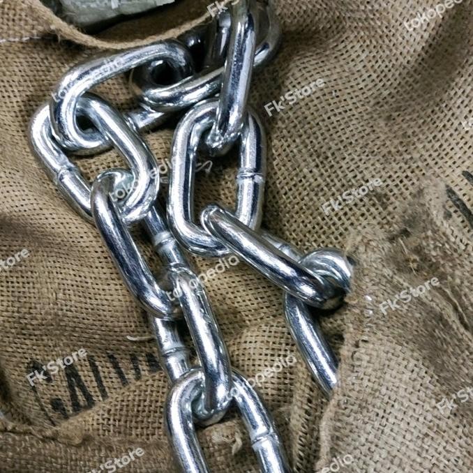 Tersedia Rantai Galvanis 3/4" (19Mm) / Rantai Kapal Galvanis 19 Mm - Karung